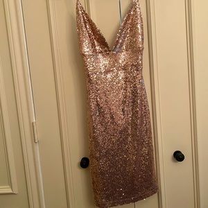 Hot Miami styles Sequin Backless dress small cocktail dress